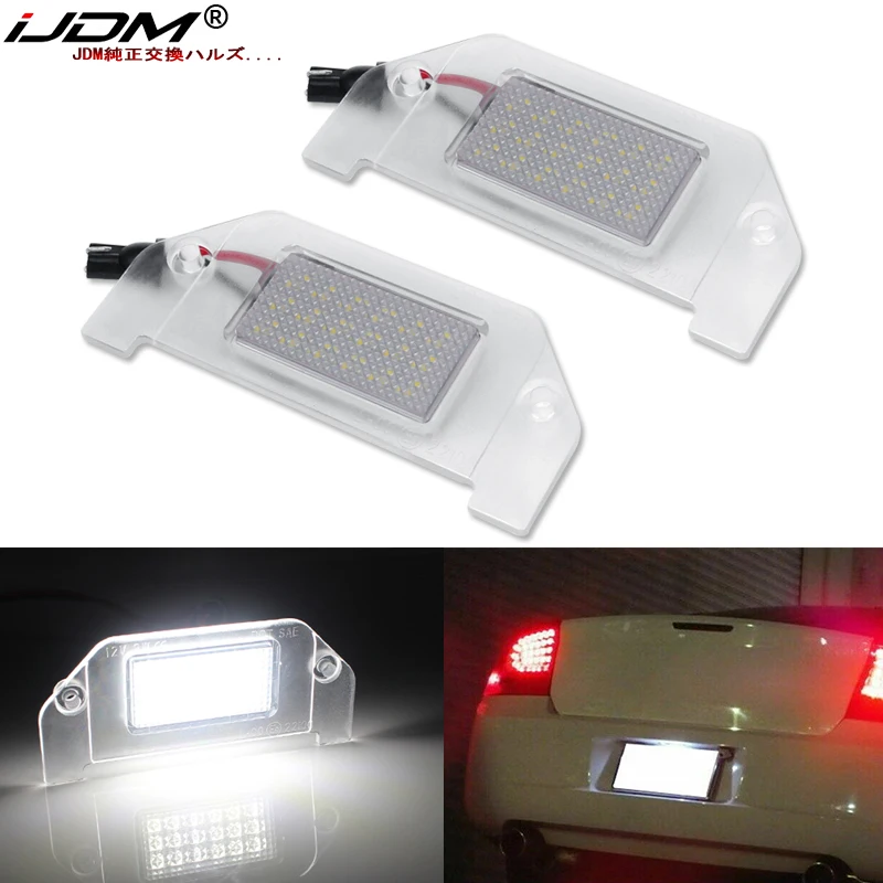 2PCS OEM-Replace 18-SMD LED12V 6000k White For 2005-2014 Chrysler 300, For Chrysler sebring Dart etc License Plate Light