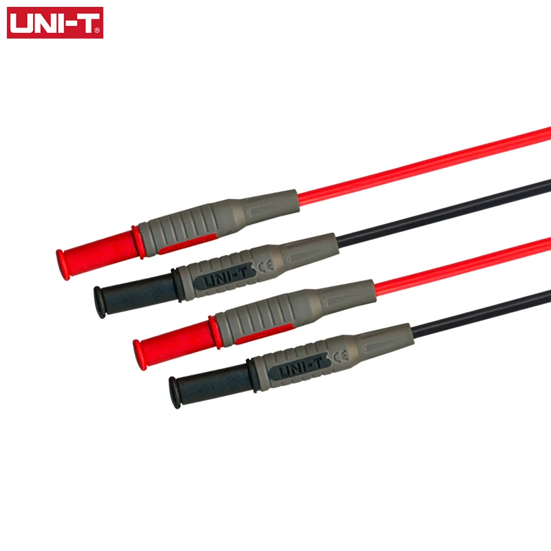 UNI-T UT-L06 Dual Head Connectors Connecting wire Double Insulated Banana Plug For Multimeter Clamps 1000V 10A