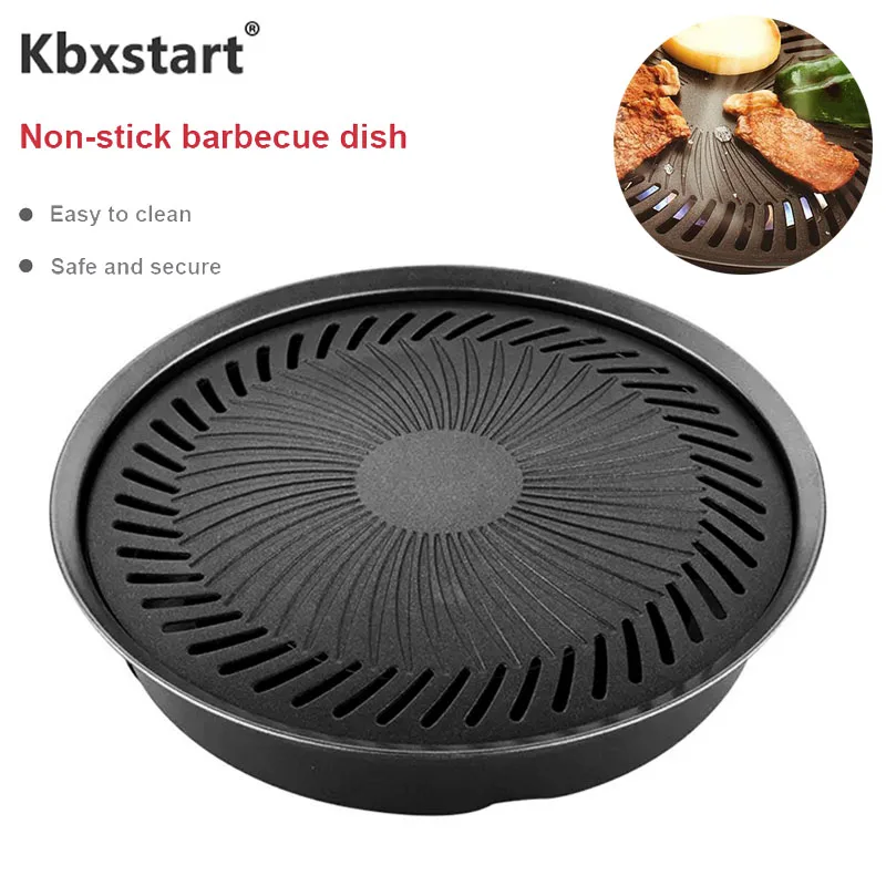 Coreano senza fumo Barbecue Grill Pan Gas antiaderente fornello a Gas piastra fornello elettrico teglia BBQ Grill Barbecue strumenti Barbacoa