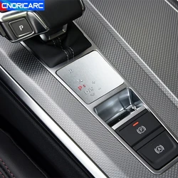Car Styling Center Console Gearshift Buttons Sticker Cover Trim For Audi A6 C8 2019-2022 LHD Automobile Interior Accessories