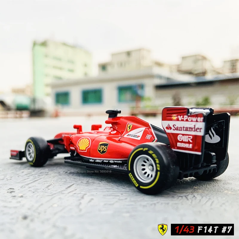 1:43 Bburago 1:43 SF14T-7 F1 wyścigi Ferrari 2018 SF71H 2017 SF70 2016 SF16 2014 S14T F21012 Model odlewu samochód