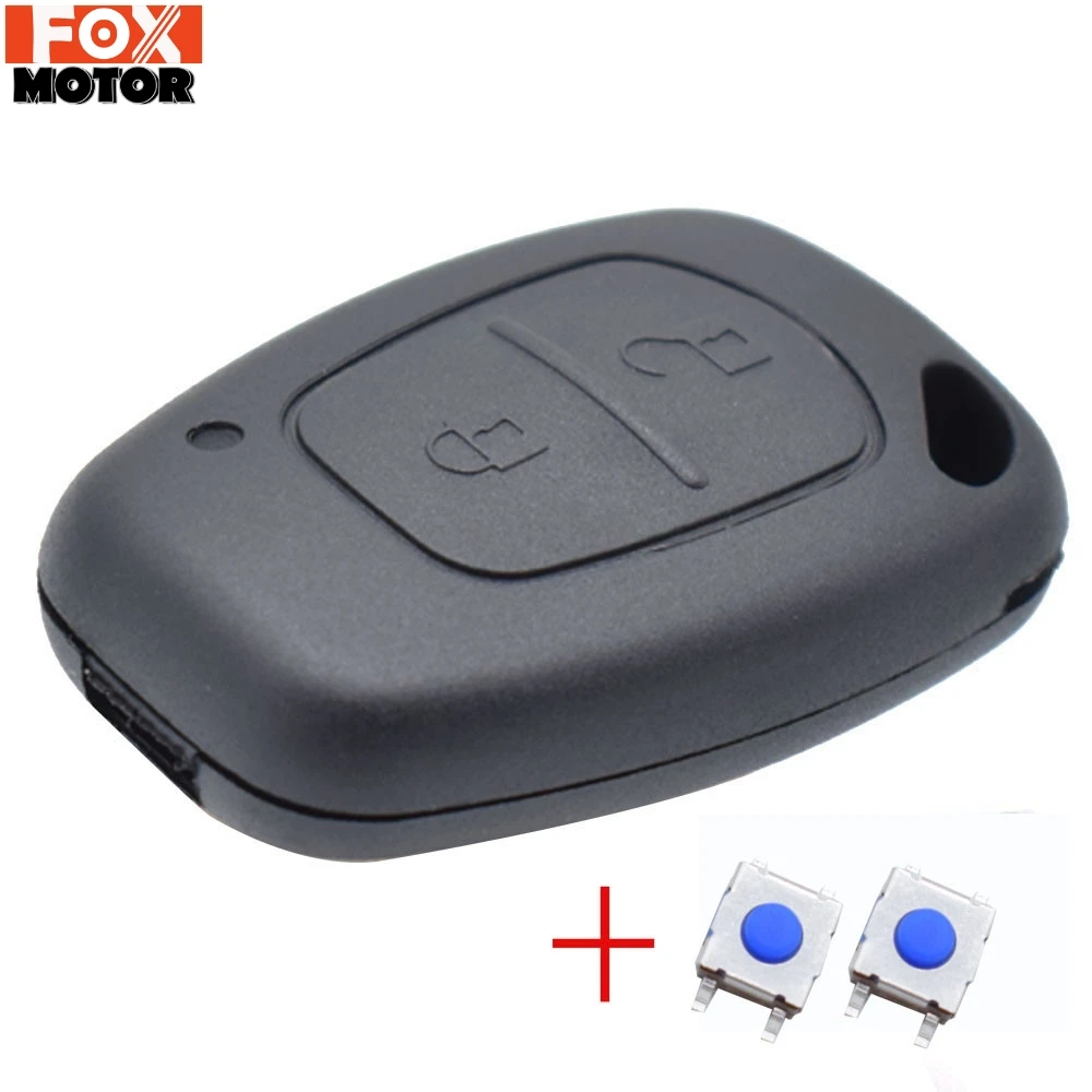 

Remote Key Cover with 2 Button Pad Switch For Renault Kangoo Traffic Master Nissan Interstar Opel Vivaro Movano 2004 2005 2009