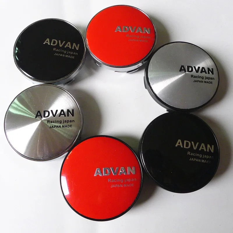 

4pcs 60mm For ADVAN Car Wheel Hub Rim Center Cap Cover Emblem Badge Sticker Auto Styling Accesorries