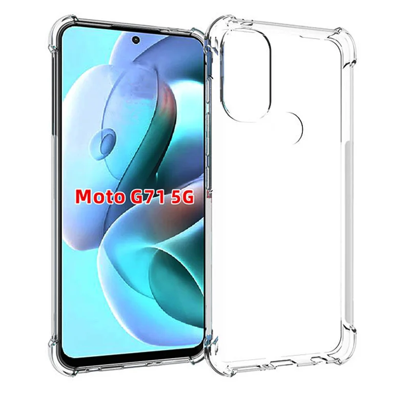 Fit Moto G71 5G Cases,Crystal Clear Anti-slip Anti-Scratch Shockproof Flexible TPU Case For Motorola Moto G71 5G Cover