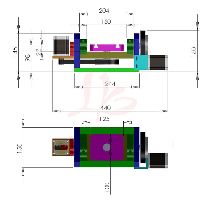 Cnc de 5. ª y 4 ejes rotativos con mesa de Mandril para máquina de grabado cnc, 3 mordazas, 100mm de altura central de mandril, 98mm, kit de enrutador cnc
