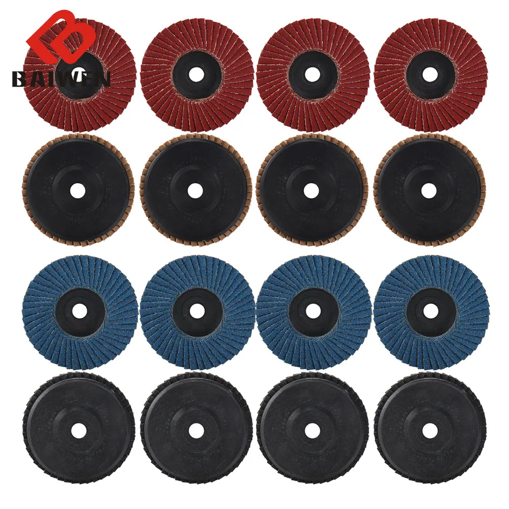 2/4Pcs 75mm 3 inch Professional Flap Discs Sanding Disk 60/80 Grit Grinding Wheels Blades For Angle Grinder Abrasive Accessories