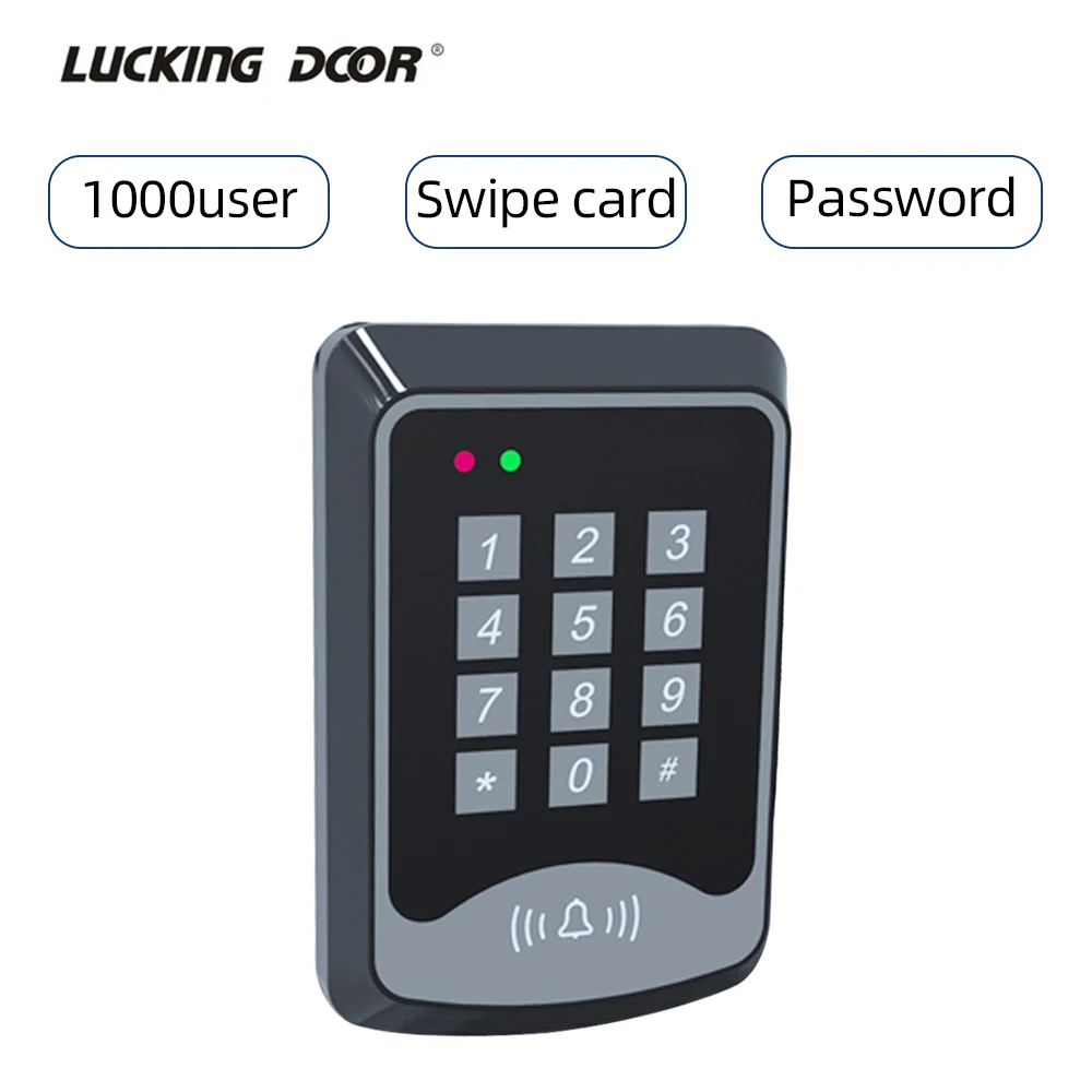 

Free Shipping RFID Access Control System Device Machine 125Khz RFID Security Proximity Entry Door Lock 1000 user