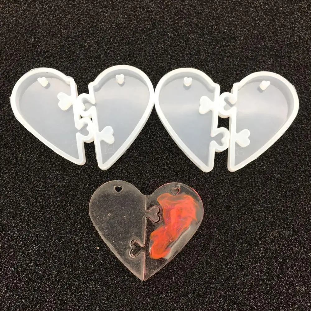 New Hand made Love locks for lovers Pendant Silicone Molds For Resin DIY Jewelry Making Epoxy Resin Mould Jewelry Tools