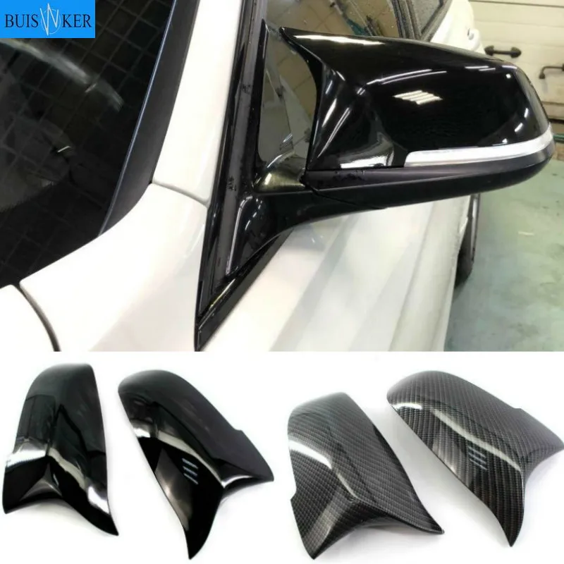

Carbon Fiber Look Black car Rearview Side Mirror cover Caps for BMW 5 6 7 Series F10 F11 F18 F07 F12 F13 F06 F01 F02 LCI