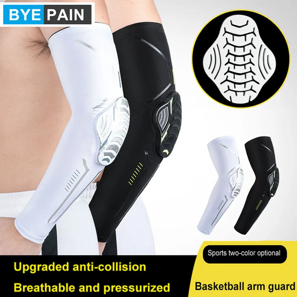 Arm Elbow Sleeves, Honeycomb Crashproof Arm Elbow Pads, Basketball Shooting Sleeve, Sports Compression Arm Upgrade Protection