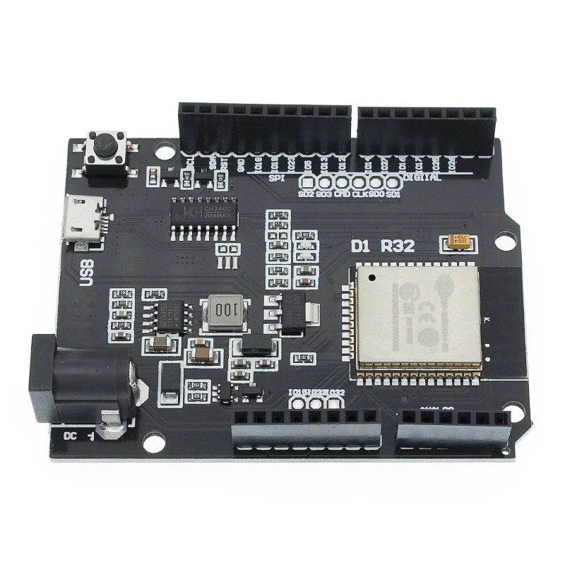 For Wemos D1 ESP32 ESP-32 WiFi Bluetooth-compatible 4MB Flash UNO D1 R32 Board Module CH340 CH340G Development Board For Arduino