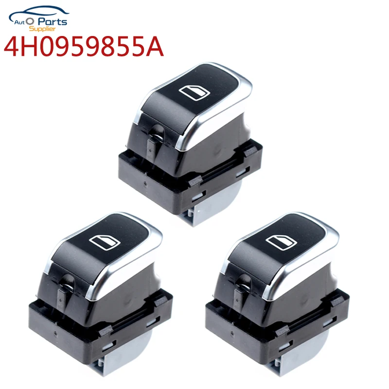 New Chrome Power Window Control Switch Button For Audi A6 C7 Allroad Avant A7 Sportback Q3 OE: 4H0959855A 4H0959855