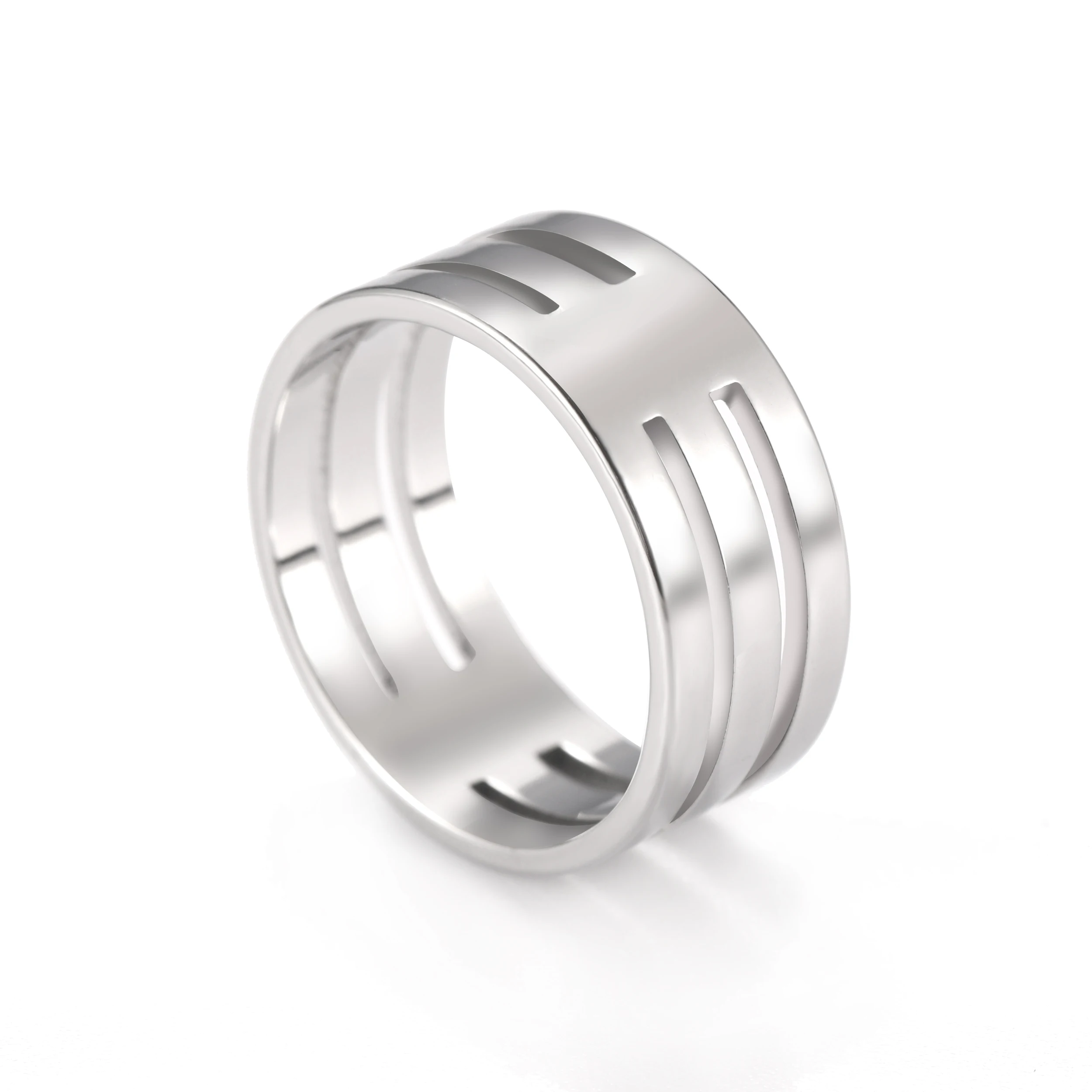 COOLTIME Einfache Mode Ring Edelstahl Casual Paar Ringe Hochzeit Schmuck Jahrestag Geschenk Großhandel anillos hombre – Detail 13