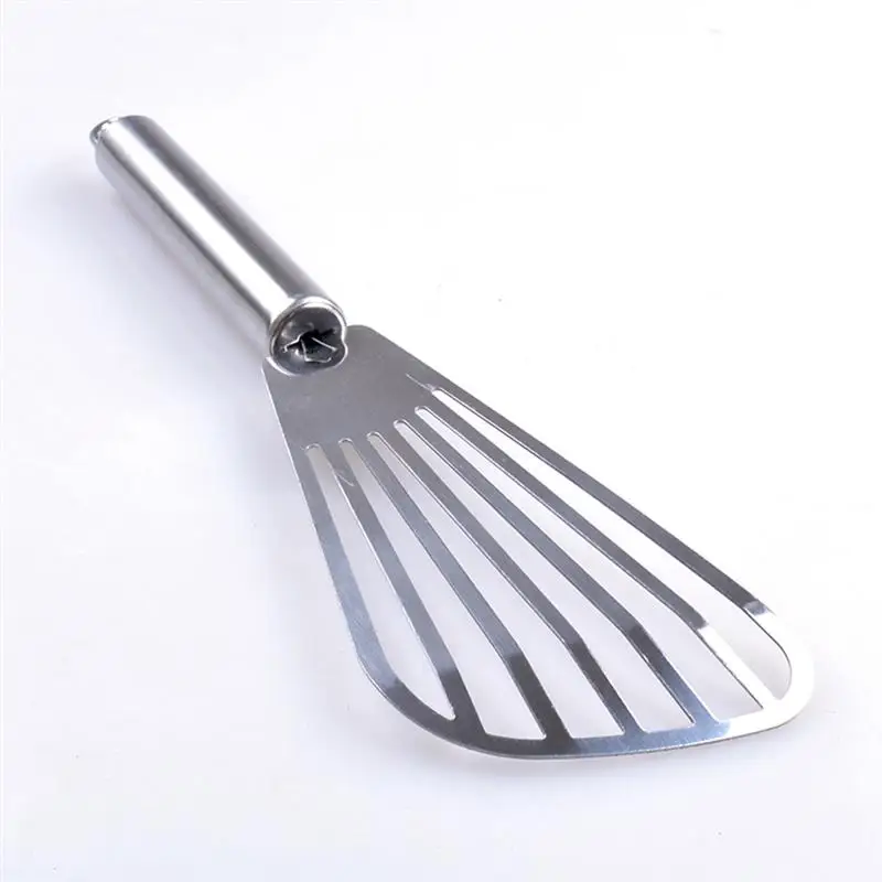 Stainless Steel Fish Spatula Metal Blade With Stainless Steel Handle Fish Tuner Utensils For Kitchen Cooking Tool