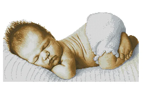 Sleeping Child Cute Baby Top Quality Cross Stitch Kits 14CT Unprinted Sewing kit Embroidered Art Handmade Home Decor