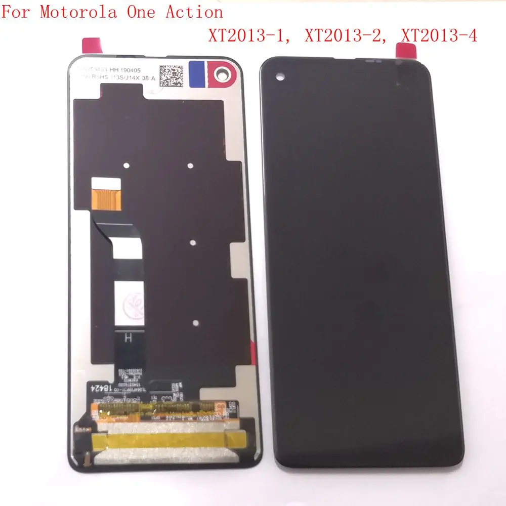 Original For Motorola one Action Xt2013 Lcd display touch glass digitizer Full Replacement screen XT2013-1 XT2013-2 XT2013-4