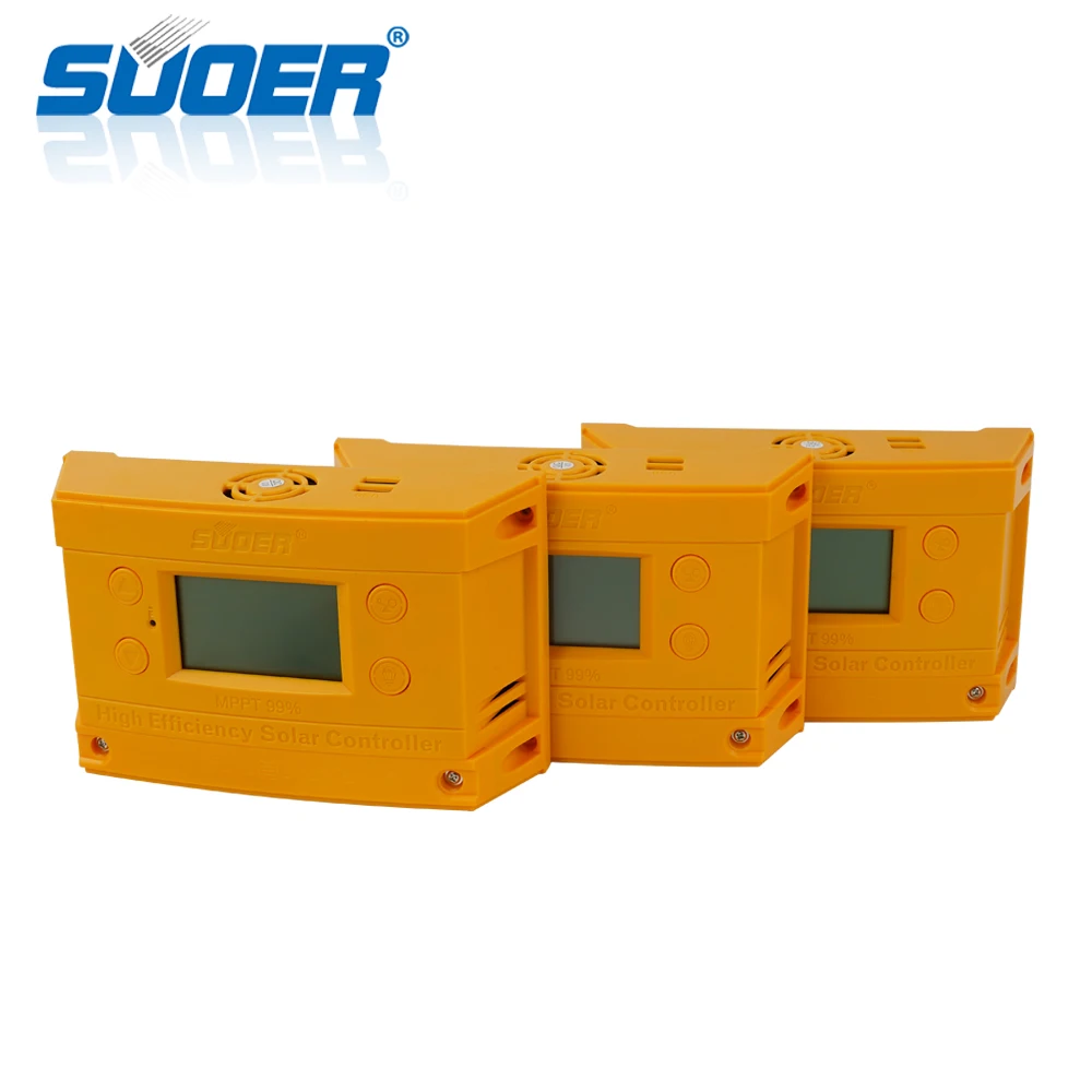 Suoer【 MPPT Charge Controller 】 12V/24V Adaptive 30A With Built-InTwo 5V 1A Interface MPPT Solar Charger Controller (ST-H1230)