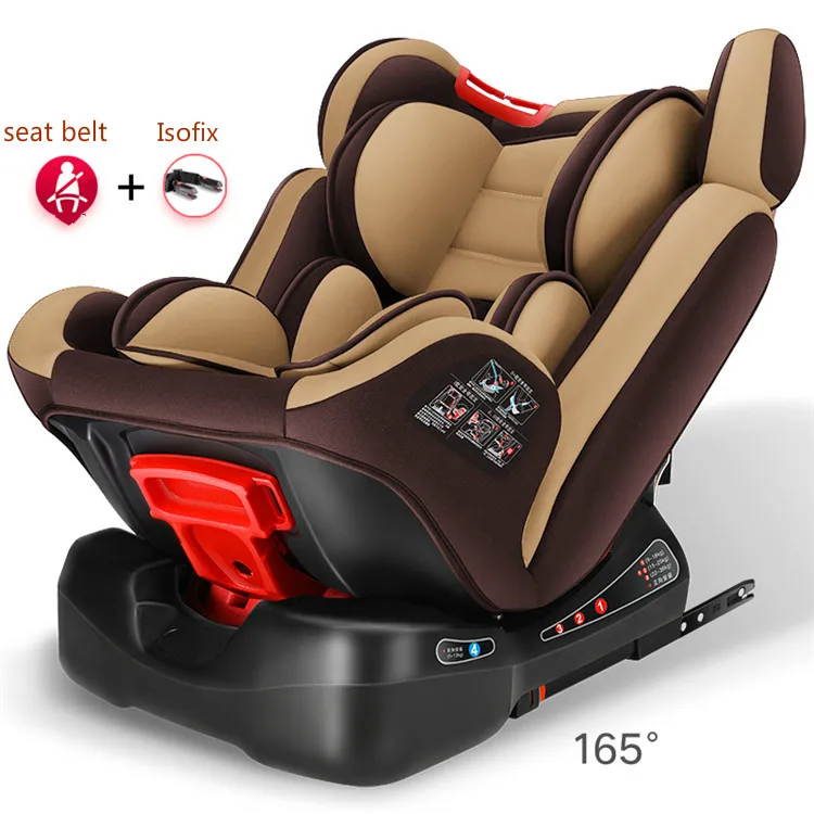 Adjustable Child Car Safety Seat 0-12Y/ 9-36kg Portable Baby Car Seat ISOFIX Hard Interface Five Point Harness Toddler Car Seat