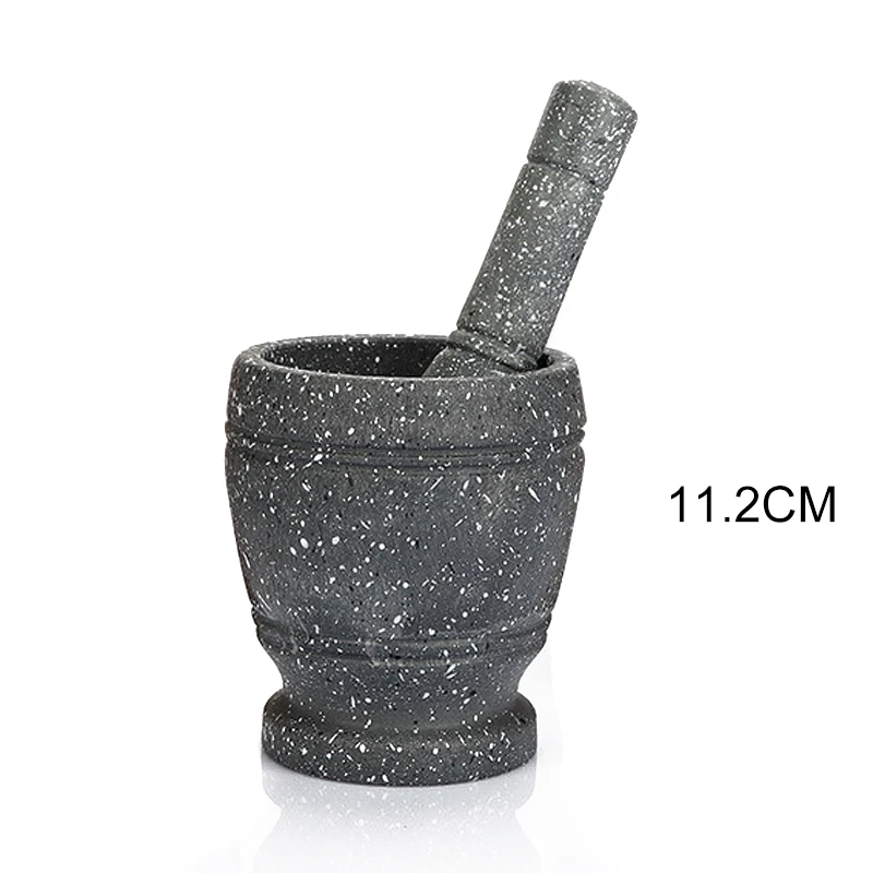 New Granite Pestle and Mortar Set Herb Spice Pepper Garlic Grinder Solid Crusher