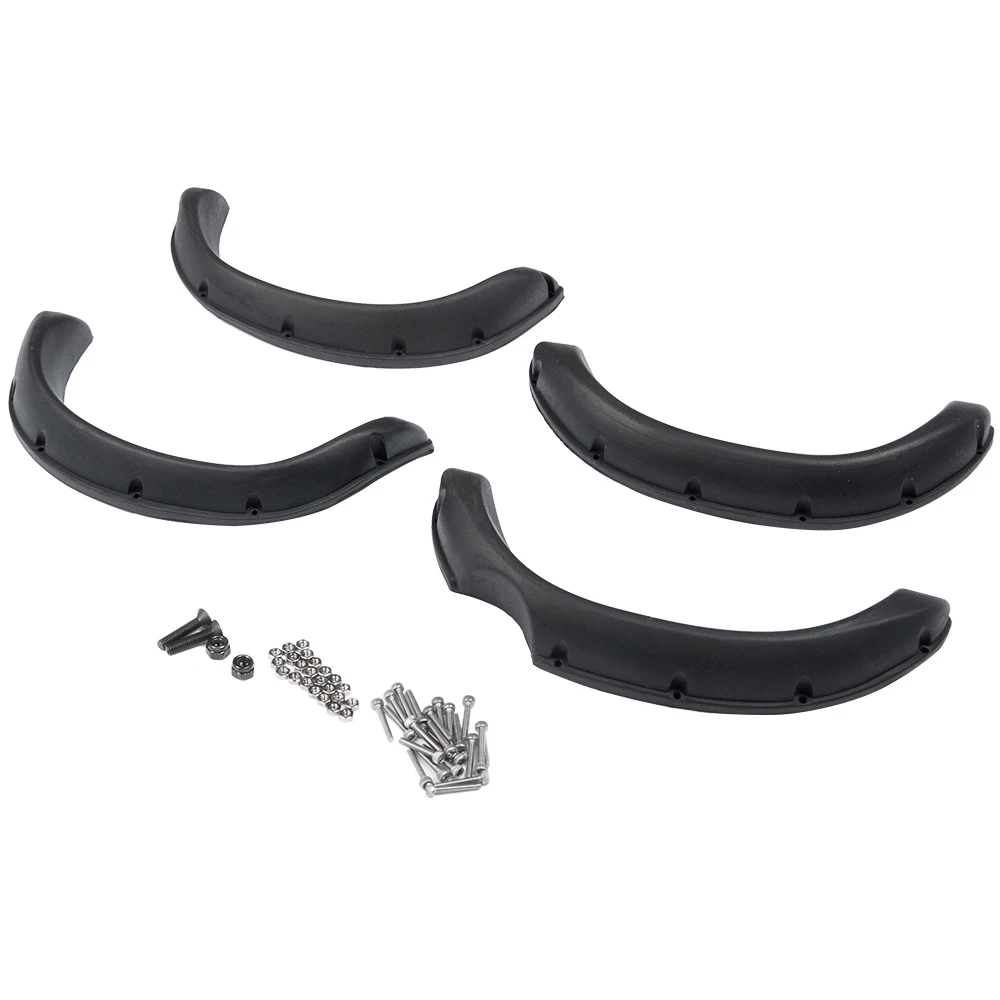 AXSPEED 4Pcs Rubber Fender Flares Prevent Scratch Wheel Eyebrow for Tamiya TF2 Mojave 1/10  RC Crawler Body Parts