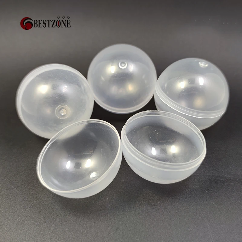 100Pcs D32MM Capsule Toys Transparent Mixed Color Plastic Empty Surprise Container Eggshell For Vending Machine Balles Drawing