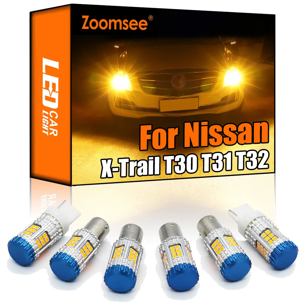 

Zoomsee Canbus For Nissan X-Trail X Trail T30 T31 T32 2001-2020 No Hyper Flash Error Auto LED Turn Signal Light Indicator Bulb