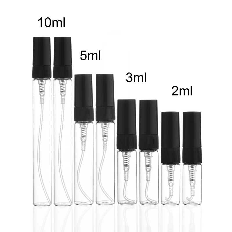 

50 шт./партия, флакон для парфюма, 2 мл, 3 мл, 5 мл, 10 мл