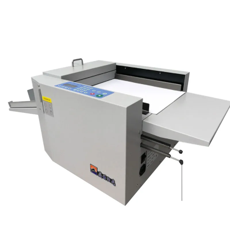 English version70-450g Coated paper Paper Creasing Machine A3 high speed electric paper fold machine Automatic folding machine