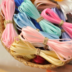 2mm Width 5M Colorful Double-Sided Satin DIY Handmade Doll Clothes Mini Accessories thin Ribbon