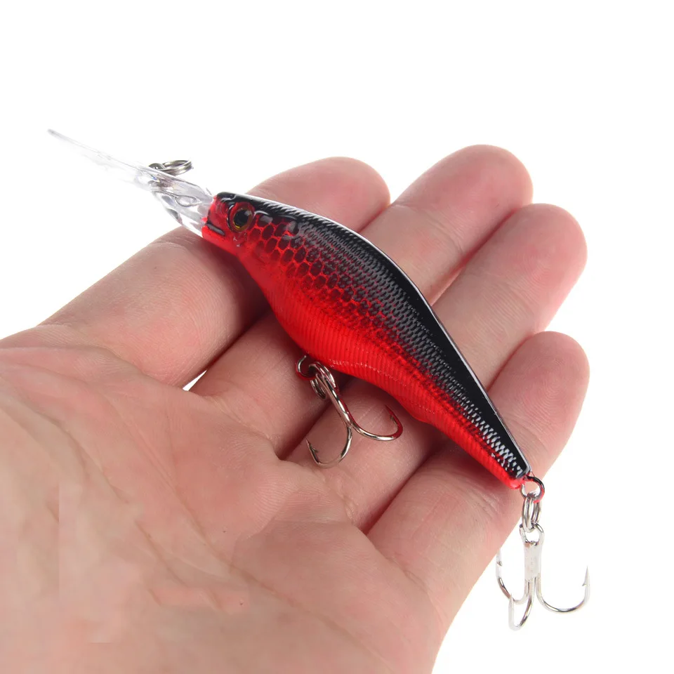 1PCS Minnow Fishing Lure 90mm 6.6g Floating Hard Bait Wobbler Jig Bait Crankbait Carp Striped Bass Pesca Fishing Tackle SwimBait