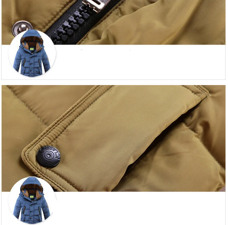 2026 Fashion Winter Duck Down Jacket for Big Boy Children Wear Parka Garments Clothes Thickened Hooded Feather Coat Clothing 6-1