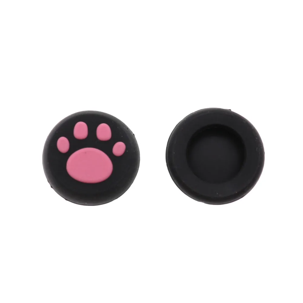 2 pçs gato pata de borracha silicone jogo lidar com joystick polegar aderência vara tampa para xbox um/360 ps3 ps4 ps5