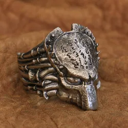 LINSION Cupronickel Predator Ring Mens Biker Rock Punk Jewelry CP208 US Size 7~15