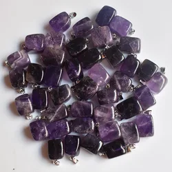 Free shipping hot-selling Good Quality  natural stone amethysts  Irregular charm pendants 50pcs/lot wholesale free shipping