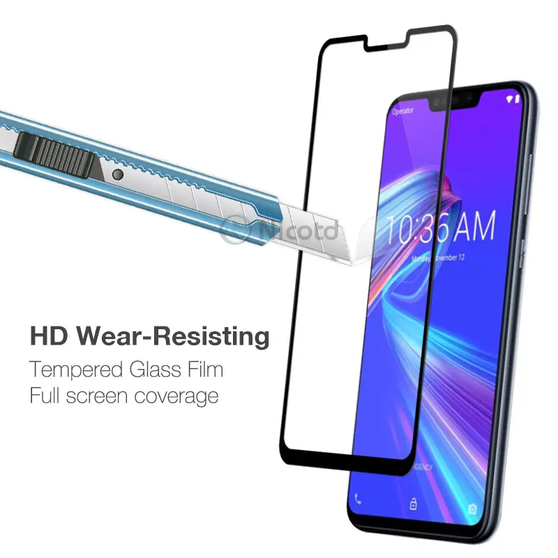 9H Full Cover Tempered Glass For Asus Zenfone Max Pro M2 ZB631KL Screen Protector For ASUS ZB631KL ZB633KL Glass Protective Film