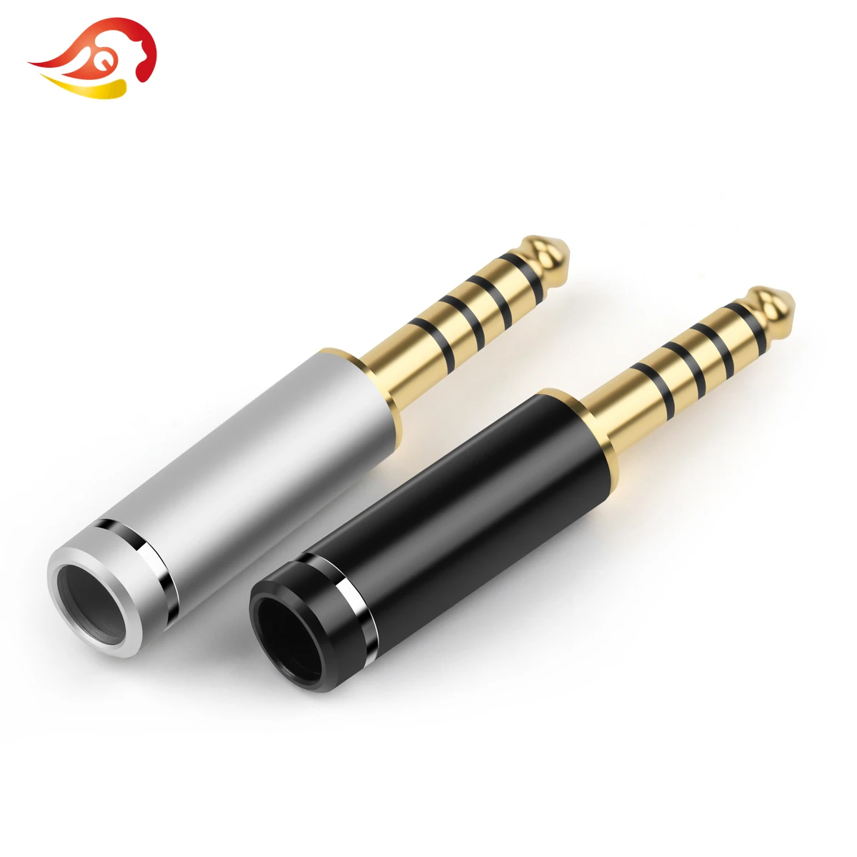 QYFANG 4.4mm 5 Pole NW-WM1ZA Earphone Plug 4-Layer Gold Plated Copper Audio Jack HiFi Headphone Wire Connector Metal Adapter