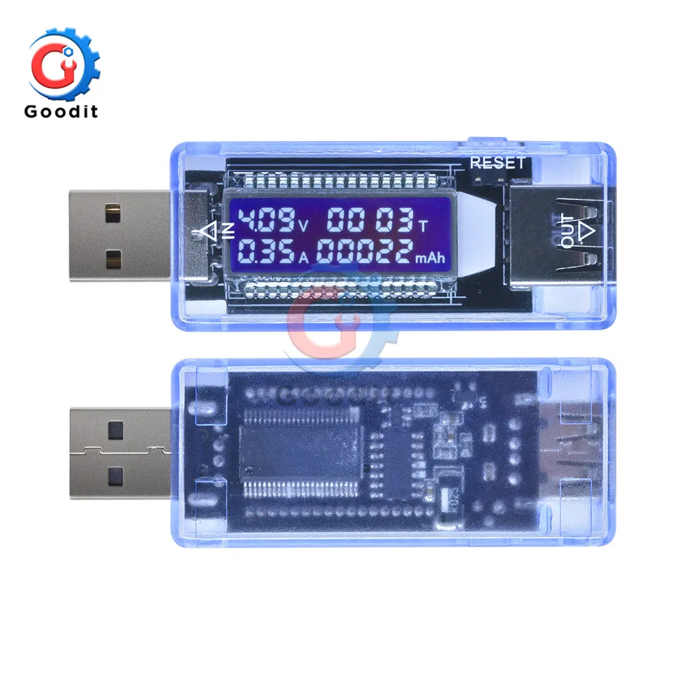 USB Tester DC Digital Voltmeter Amperimetro Voltage Current Meter Ammeter Detector Power Bank Charger Indicator USB Doctor