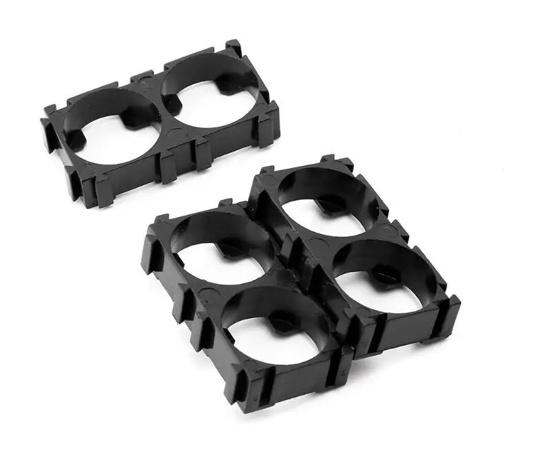 MasterFire 2000pcs/lot Black Plastic 2*18650 Batteries Holder Storage Box Bracket Cell Cylindrical Safety Anti Vibration Case