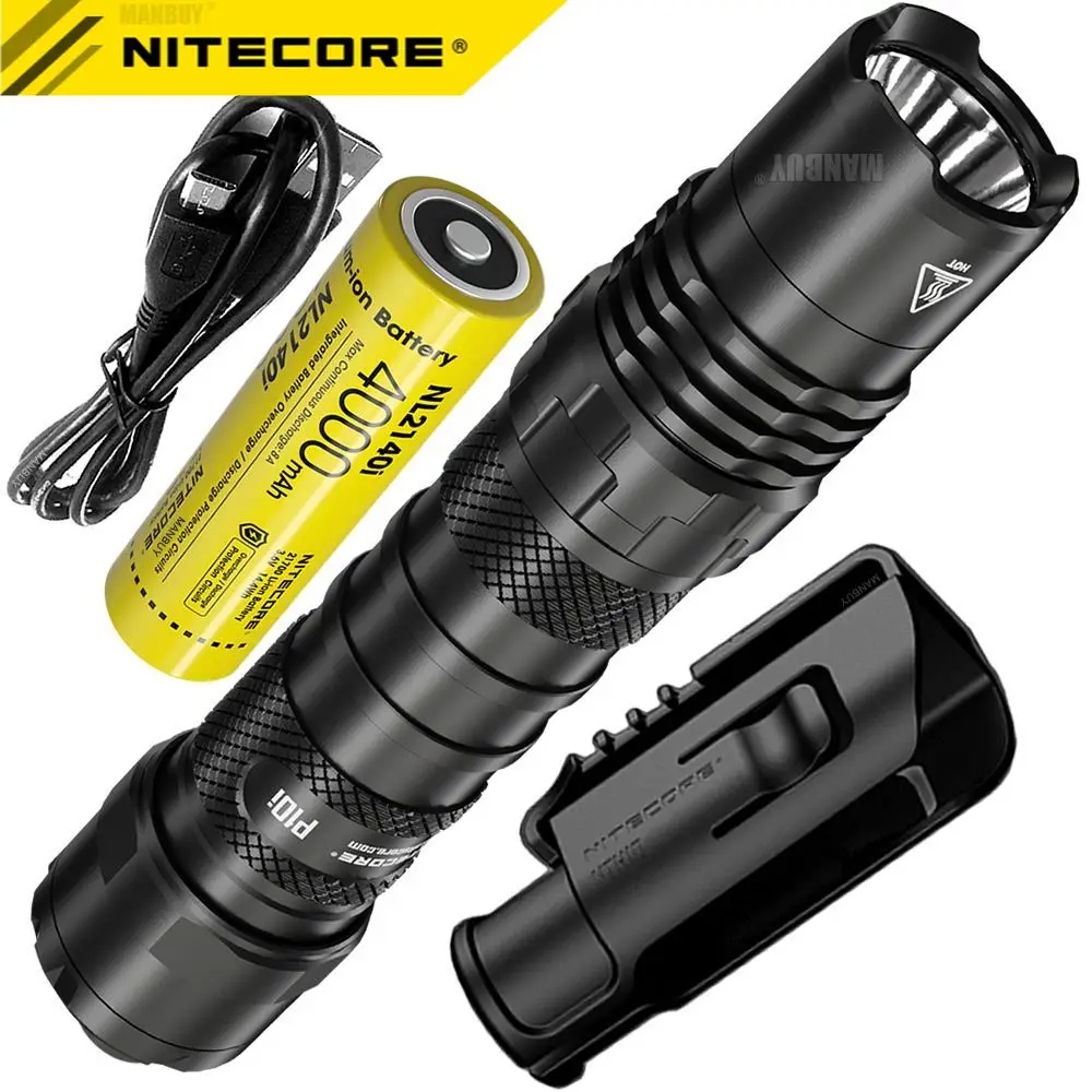 

2024 Nitecore P10i 1800Lms USB-C Rechargeable LED Flashlight 5000mAh NL2150HPi 21700 Battery NTH10 Holster Outdoor Authentic