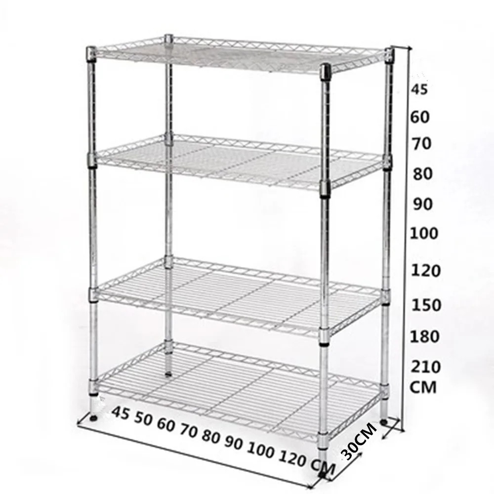 Adjustable Kitchen Organizer Racks 2- 5-layer Steel  Heavy Duty Storage Shelving Unit  Durable Stable Home Kitchen Storage Shelf