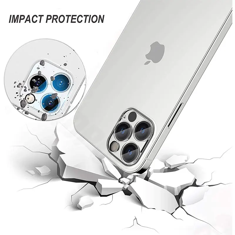 3Pcs Full Cover Camera Lens Protector on For iPhone 12 13 Pro Max Mini Tempered Glass For iPhone 11 Pro Max XR Camera Protector 6