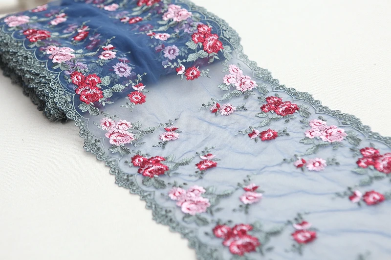 2Yards/Lot High Quality Lace Trim Embroidery Lace Fabric Mesh Lace Ribbon Tulle Guipure Cord Lace Sewing DIY Doll Cloth