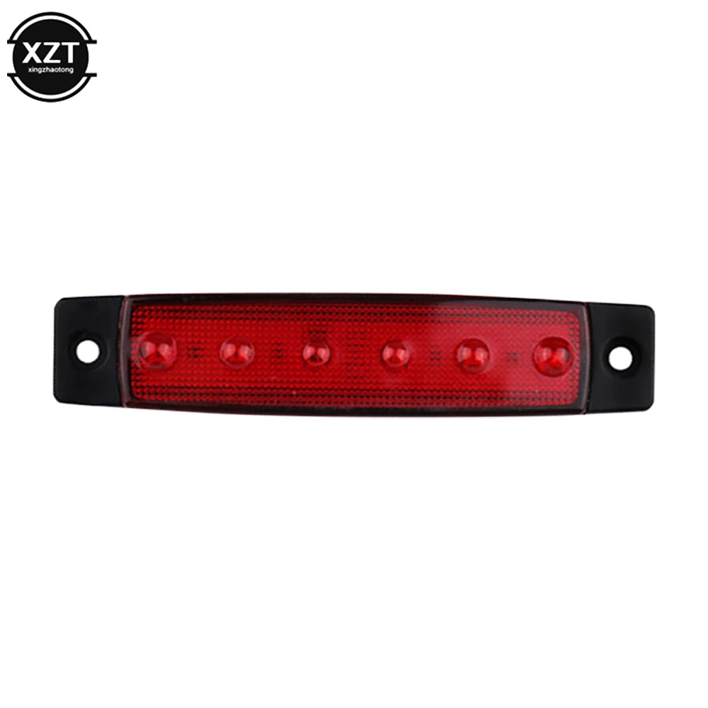 12V/24V Car External LED Lights 6 LED Auto Bus Truck Lorry UTE Side/Back Strip Brake Lamp Indicator Marker Trailer Warning Rear