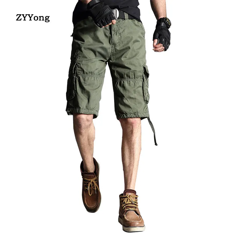 6 Colors 2020 Summer New Mens Casual Shorts Cargo Male Loose Work Man Military Short Pants Plus Size 29-40