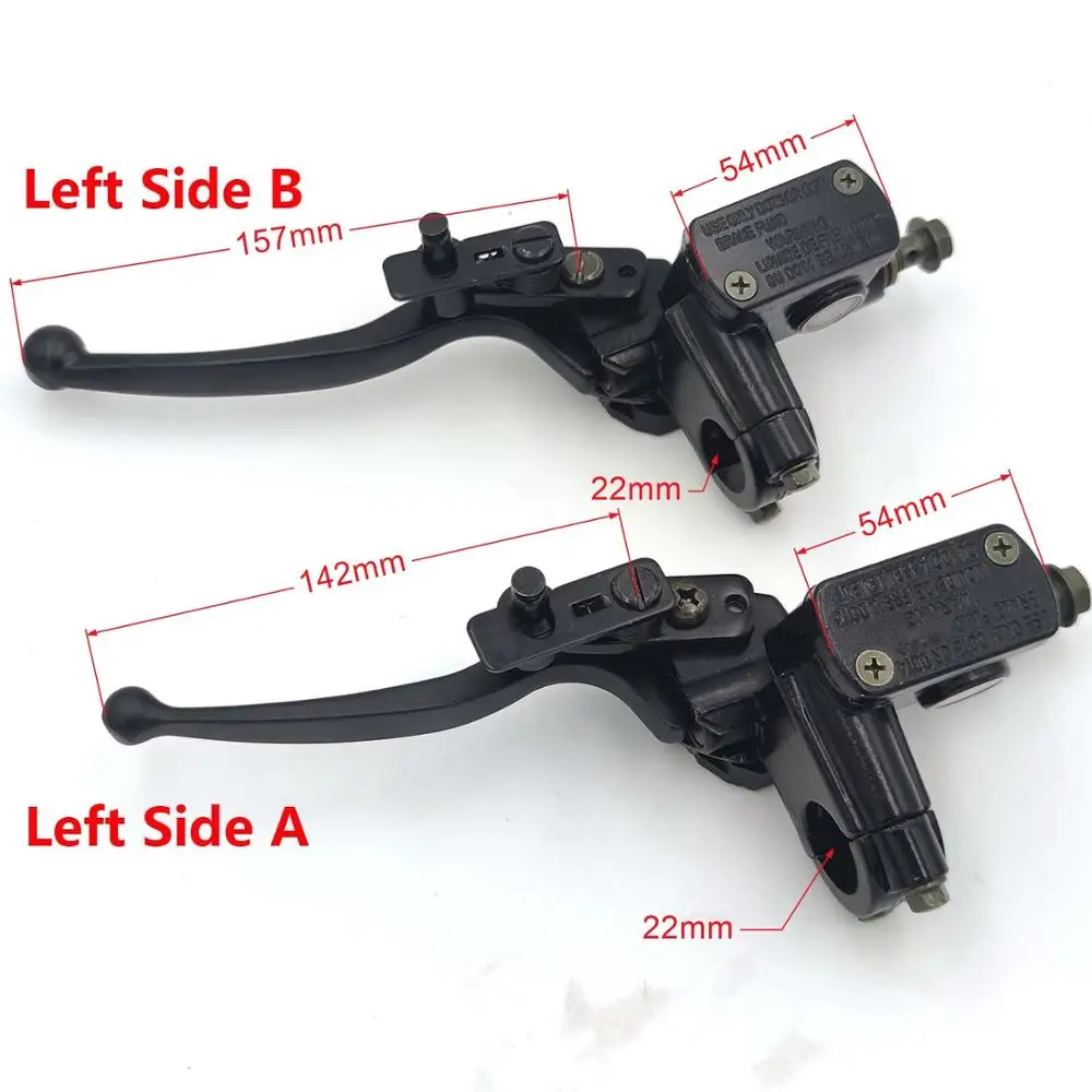 1pcs Left / Rgiht Brake Pump 7/8 inch Quad Bike ATV Front Right Brake Master Cylinder Lever Pump 50cc 110cc 150cc