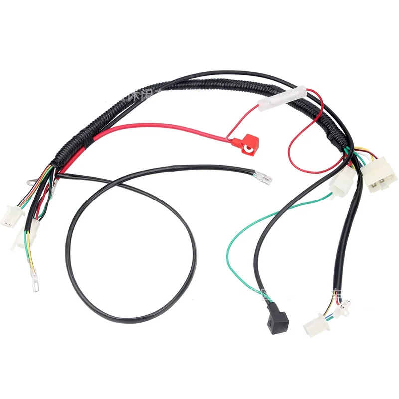 Motorcycle Universal Wireloom Wiring Harness Assembly For CG125-250CC most of CG 150cc 200cc 250cc ATV quad and dirt bike