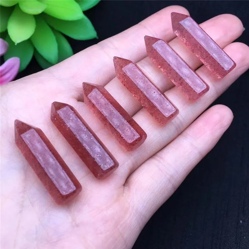 

Натуральный кристалл, ручная резьба, кристалл, маленькая клубника, Кварцевая точка, фотоподвеска для геомантического знакомства и подарков