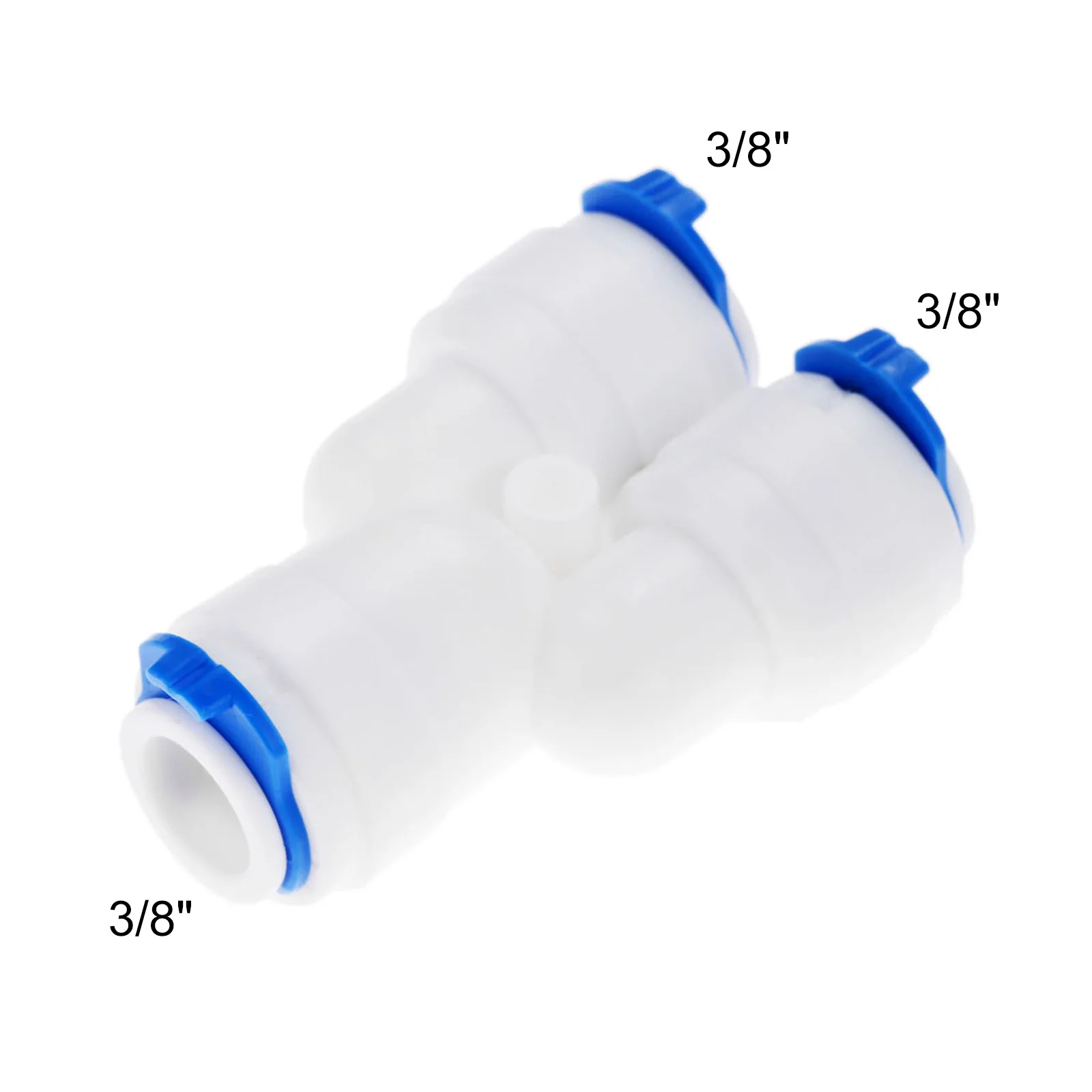 Tubo de manguera de agua DRELD 2 uds igual de 3 vías 3/8 "OD RO, conector de acoplamiento de plástico, sistema de ósmosis inversa Y acoplamiento rápido apropiado