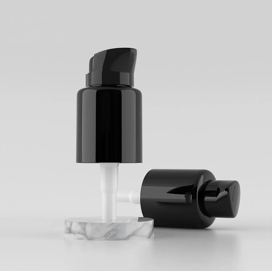 

20MM 20/410 black lotion/emulsion/serum press pump for 5ml/10ml/15ml/20ml/30ml/50ml/100ml essential oil glass bottle