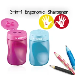 STABILO  4502 Easy Right Handed Sharpener STABILO EASY sharpener comes in  for left-handers and  for right-handers.